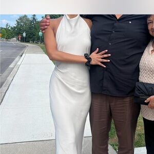 Aritzia Audience Satin Dress